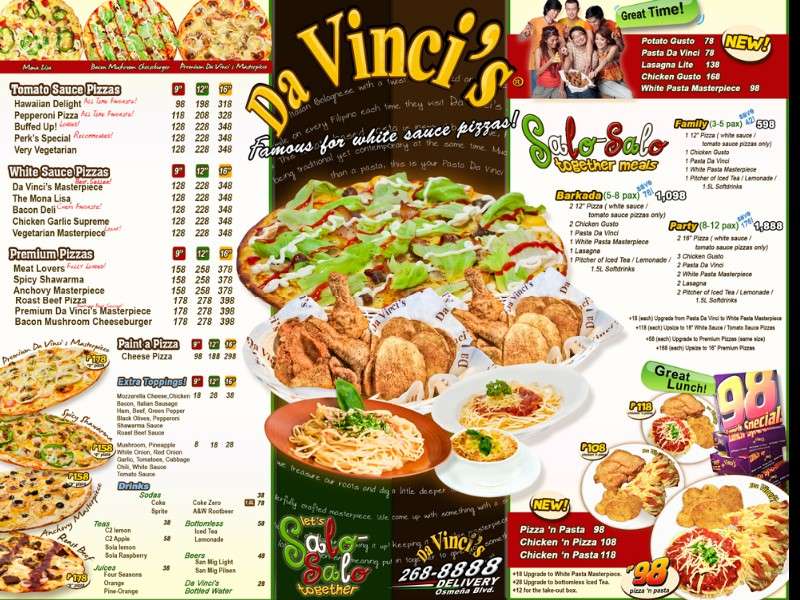 da vinci's pizza delivery Gaisano Fiesta Mall Tabunok